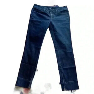 Ann Taylor Loft Modern Crop Pant Women's Dark Demin Size‎ 0